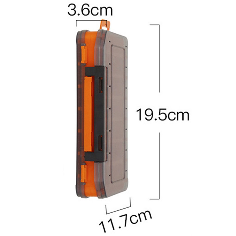 Didelės talpos nešiojama dvipusė laikymo žvejybos įrankių dėžė, reikmenų dėžutės plastikinės jauko priedai voblerių vasaros įrankiai