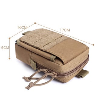 EDC Molle Bag Purse Outdoor Waterproof Military Waist Fanny Pack Мъжка чанта за телефон Къмпинг тактическа чанта за кръста Ловни аксесоари