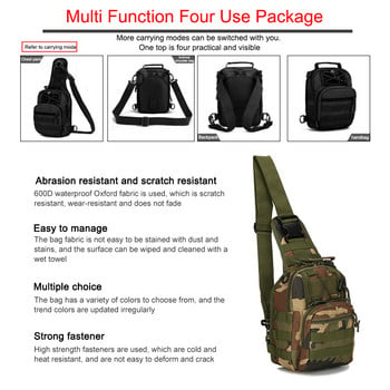 600D Military Tactical Backpack υπαίθρια αθλητική αναρρίχηση Κάμπινγκ κυνήγι Τσάντες ψαρέματος Πακέτο μπουκαλιών Εξωτερική στρατιωτική τσάντα ώμου