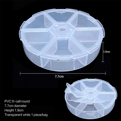 elenxs 8/10/15 Grid Fishing Clear Storage Box Caurspīdīgs zivju āķa organizators plastmasas rotaslietu konteiners