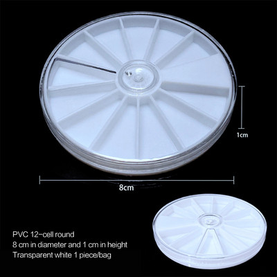 elenxs 8/10/15 Grid Fishing Clear Storage Box Caurspīdīgs zivju āķa organizators plastmasas rotaslietu konteiners