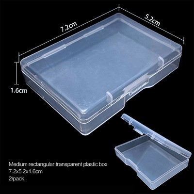 elenxs 8/10/15 Grid Fishing Clear Storage Box Caurspīdīgs zivju āķa organizators plastmasas rotaslietu konteiners