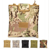 Taktinis išmetimo maišelis medžioklinis Airsoft 1000D nailoninis sulankstomas sulankstomas Molle žurnalo žurnalo „Mag“ išmetimo virvelinis maišelis atkūrimo maišelis