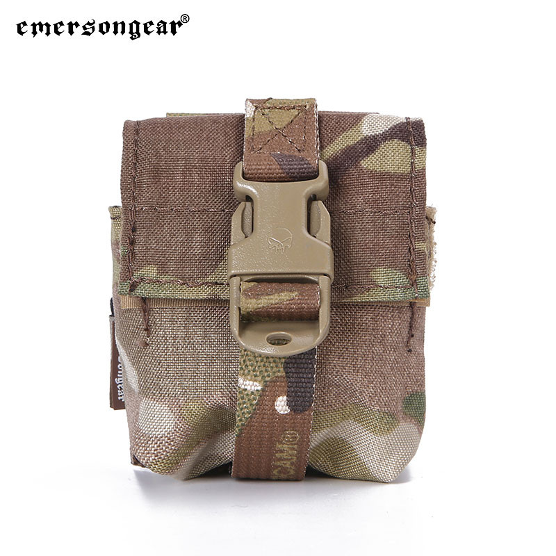 Husă modulară pentru grenade tactică Emersongear cu un singur fragment 09-LBT Geantă cu funcție în stil Molle Buzunar Milsim Sport Combat în aer liber Nylon