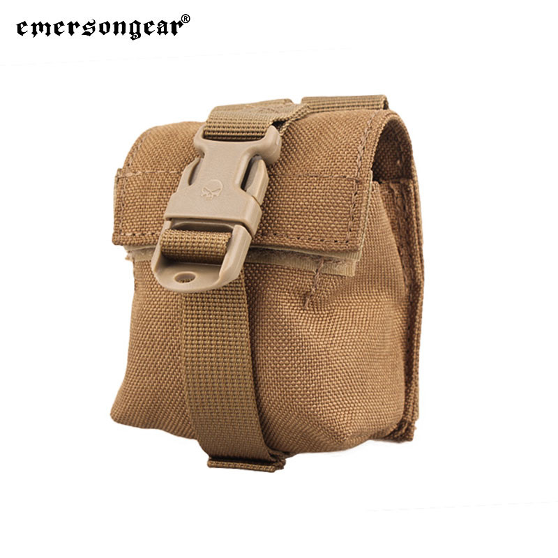 Husă modulară pentru grenade tactică Emersongear cu un singur fragment 09-LBT Geantă cu funcție în stil Molle Buzunar Milsim Sport Combat în aer liber Nylon