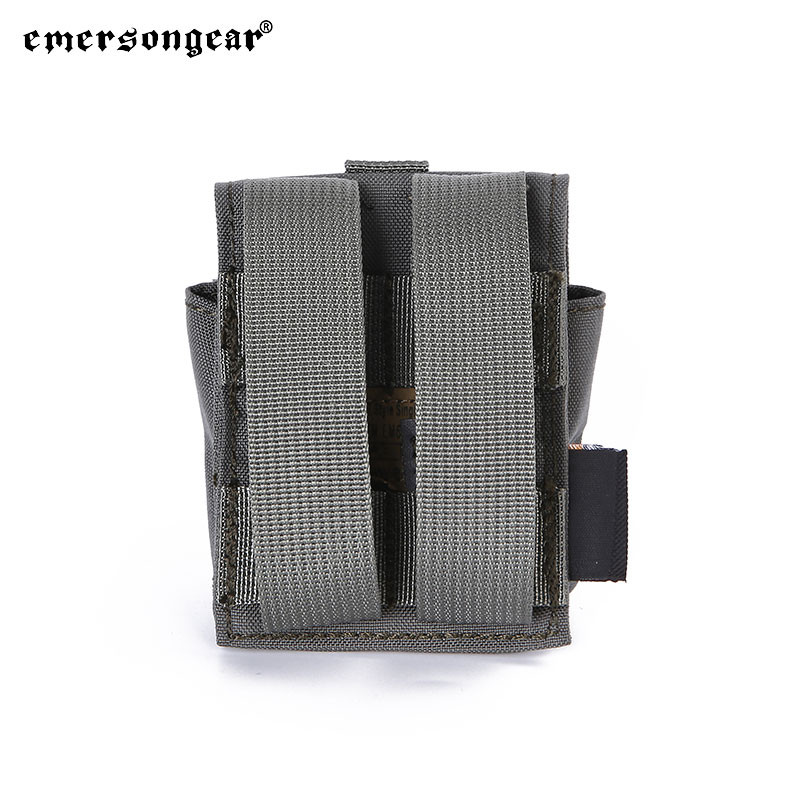 Husă modulară pentru grenade tactică Emersongear cu un singur fragment 09-LBT Geantă cu funcție în stil Molle Buzunar Milsim Sport Combat în aer liber Nylon