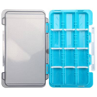 1 buc. 17*9*1,5 cm 12 compartimente cutie de pescuit cutie de accesorii cu cârlig pentru zbura momeala momeala micro set de pescuit cutie de accesorii Angelsachen