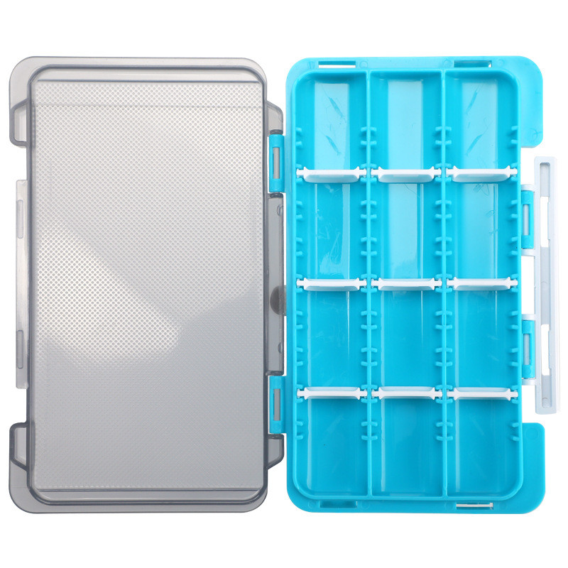 1 buc. 17*9*1,5 cm 12 compartimente cutie de pescuit cutie de accesorii cu cârlig pentru zbura momeala momeala micro set de pescuit cutie de accesorii Angelsachen