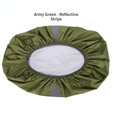 Naujas karšto lietaus užvalkalas kuprinei, vandeniui atsparus UV apsauga, naktinis atspindintis uždangalas nuo lietaus Camo Tactical lauko žygių dulkių apsauga nuo lietaus