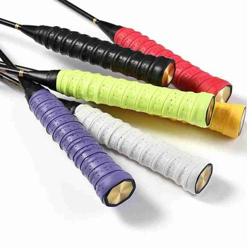 6 цвята Маркова противоплъзгаща ръкохватка за ракета Бадминтон Overgrips Лента за пот Аксесоари за спорт на открито Тенис лента Дръжки