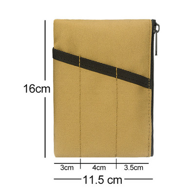 Daugiafunkcis EDC laikymo krepšys lauke nešiojamas įrankių krepšys taktinis peilio rašiklis sulankstomas kreditinės kortelės spaustukas Piniginės pakabinamas juosmens krepšys