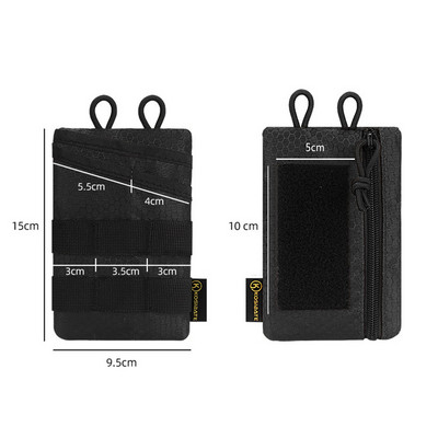 Daugiafunkcis EDC laikymo krepšys lauke nešiojamas įrankių krepšys taktinis peilio rašiklis sulankstomas kreditinės kortelės spaustukas Piniginės pakabinamas juosmens krepšys