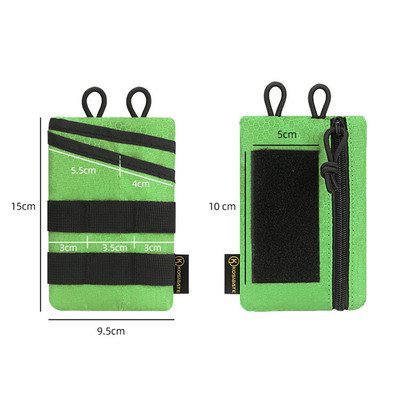 Daugiafunkcis EDC laikymo krepšys lauke nešiojamas įrankių krepšys taktinis peilio rašiklis sulankstomas kreditinės kortelės spaustukas Piniginės pakabinamas juosmens krepšys