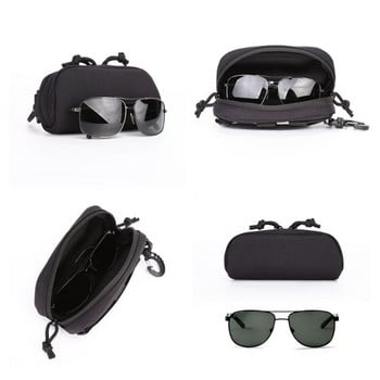 Tactical Molle Glasses Pouch Слънчеви очила EDC Waist Pack Utility Военна армия Ловни аксесоари Органайзер Очила Калъф Чанта