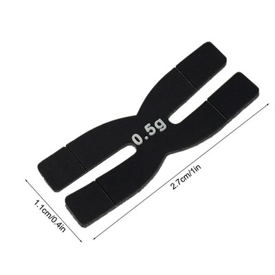 Badmintona raketes svars 0,5 g Rakešu galvas līdzsvara sloksnes H-veida tenisa rakešu galda tenisa raketes svars un līdzsvara sloksnes