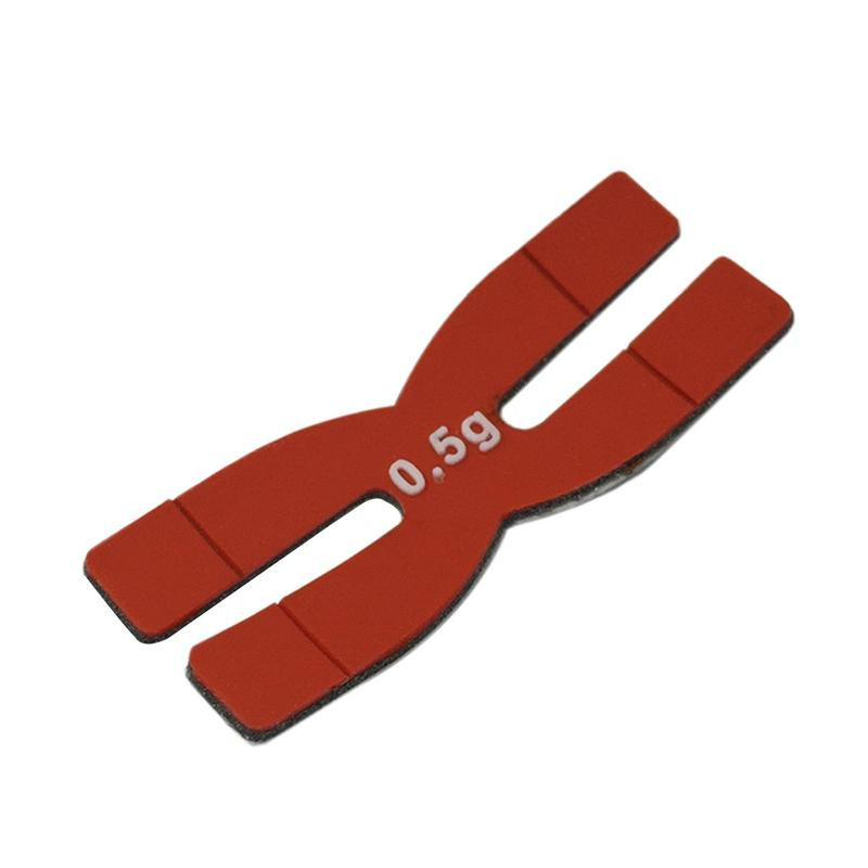 Badmintona raketes svars 0,5 g Rakešu galvas līdzsvara sloksnes H-veida tenisa rakešu galda tenisa raketes svars un līdzsvara sloksnes