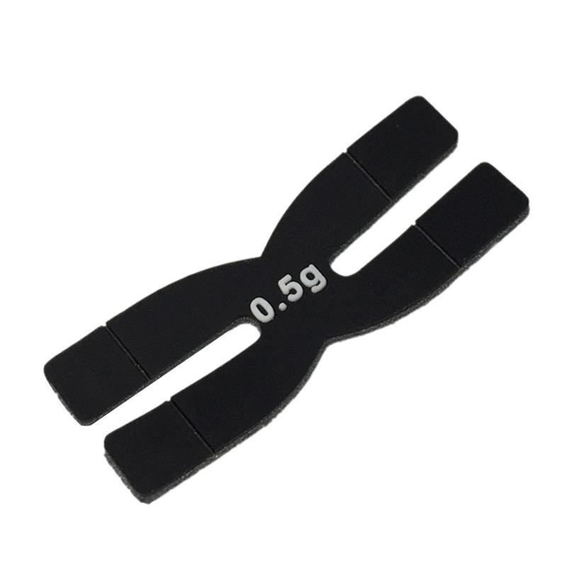 Badmintona raketes svars 0,5 g Rakešu galvas līdzsvara sloksnes H-veida tenisa rakešu galda tenisa raketes svars un līdzsvara sloksnes