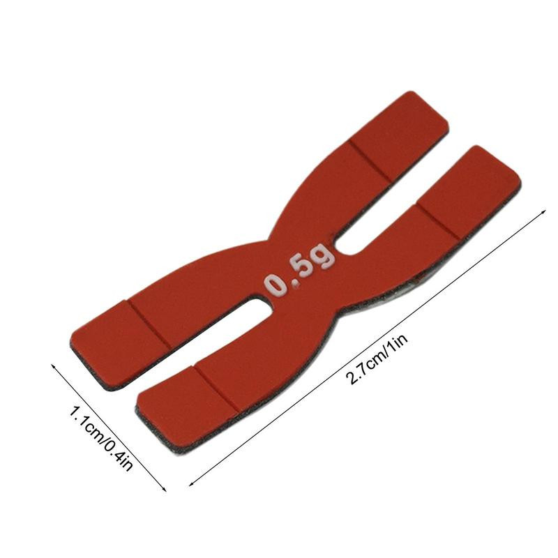 Badmintona raketes svars 0,5 g Rakešu galvas līdzsvara sloksnes H-veida tenisa rakešu galda tenisa raketes svars un līdzsvara sloksnes