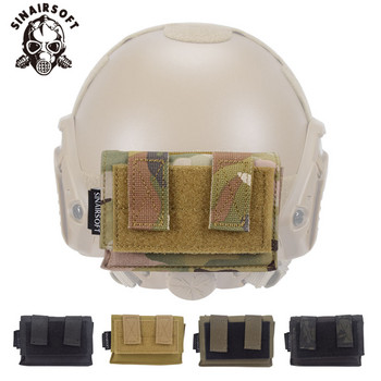 SINAIRSOFT Tactical FAST Helmet Utility Pouch Αφαιρούμενη πίσω θήκη NVG Αντίβαρη θήκη μπαταρίας για αξεσουάρ ρούχων