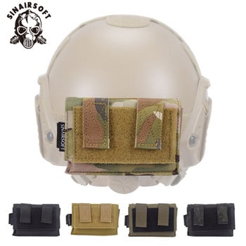 SINAIRSOFT Tactical FAST Helmet Utility Pouch Αφαιρούμενη πίσω θήκη NVG Αντίβαρη θήκη μπαταρίας για αξεσουάρ ρούχων