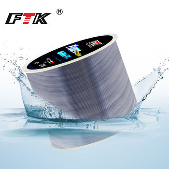 FTK 120m Fishing Line 0,14mm-0,5mm 7,15LB-45LB Nylon Molecules Fluorocarbon Coating Process Επιφάνεια άνθρακα