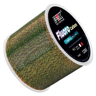 Linie de pescuit FTK 120m fluor carbon 0,14mm-0,50mm 4,13LB-34,32LB Linie de pescuit monofilament cu suprafață de carbon din nailon Bionic Spot
