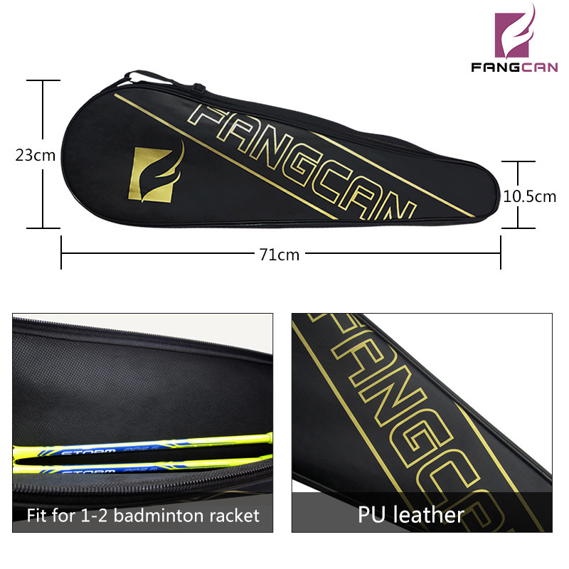 FANGCAN Husă impermeabilă pentru rachetă de badminton Geanta de badminton în aer liber Capacitate 1 sau 2 rachete