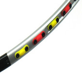 Powerti sulgpallirõngaste komplekt sulgpalliaasad lööke neelavad kumminaelad / ühtlane nael / ühe ja kahe auguga tarvikud