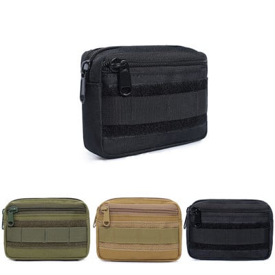 Kétrétegű katonai EDC csomag férfi Taktikai Molle deréköv Nylon csípőtáska Fanny Pack Kemping Vadászat Kiegészítők Hasznostáska
