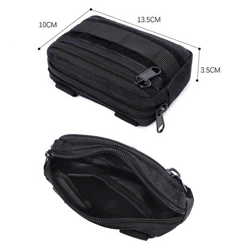 Dvoslojni vojni EDC paket Muški taktički Molle pojas za struk Najlonska torbica za bok Fanny Pack Dodaci za lov za kampiranje Korisna torba