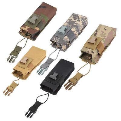 Geantă pentru sticle de apă în aer liber Husă Molle Walkie Talkie, tactică militară, camping, drumeție, vânătoare, călătorie, geantă pentru suport pentru ceainic