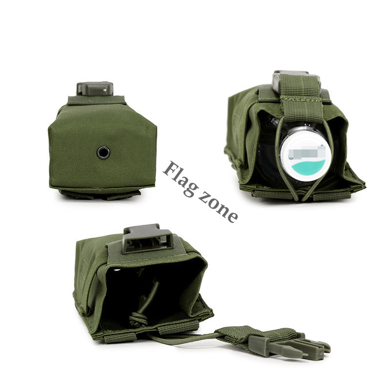 Kültéri vizes palack táska Molle walkie talkie tasak Katonai Taktikai Kemping Túrázás Vadászat Utazás Vízforraló Tartó Táska