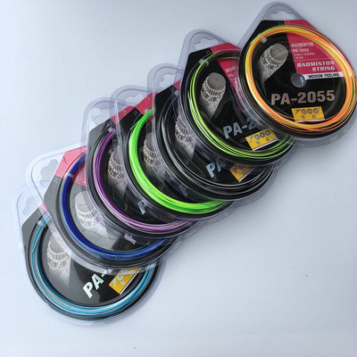 Nemokamas pristatymas (10 vnt. / siunta) TOPO PA-2055 Rainbow badminton string/badmintono raketės styga/0,70 mm