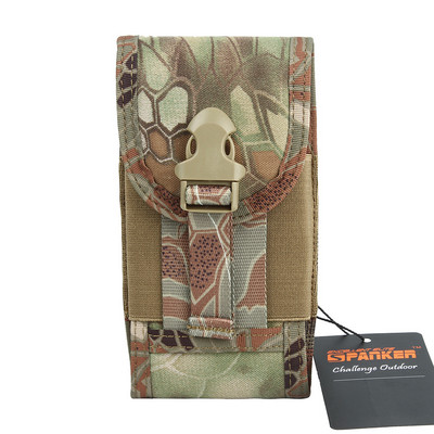 Taktinis mobiliojo telefono dėklas, 4,7 colio užsegamas piniginės kortelės juosmens paketas lauko sportui nailoninis nešiojimo dėklas
