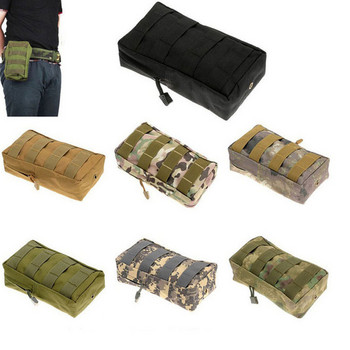 Външна малка армейска вентилаторска чанта с цип MOLLE система аксесоар сервиз тактическа чанта за кръста висяща чанта