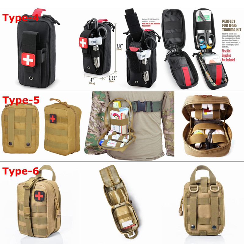 Truse tactice de prim ajutor Geantă medicală Molle Husă Urgență în aer liber Vânătoare pentru mașină Geanta de urgență pentru camping Husă pentru instrumente de supraviețuire