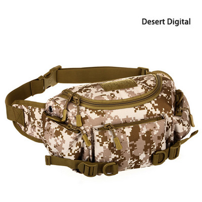 Multifunktsionaalne välijahi taktikaline vöökott Matkamine Jalgrattaga ronimine Rinnakott Military Camo veekindel vööpakk