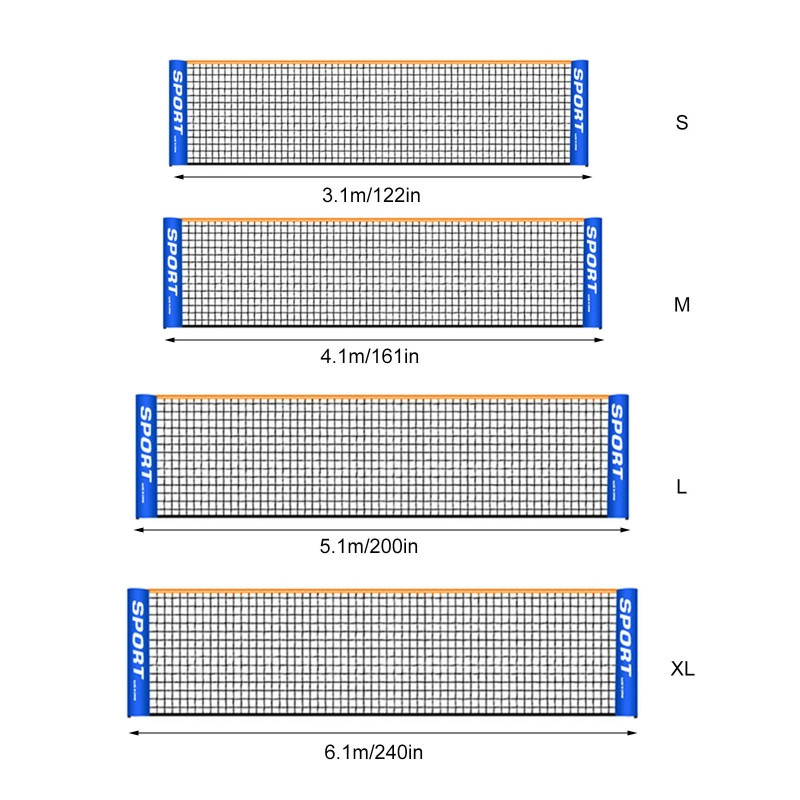 Φορητό αναδιπλούμενο δίχτυ μπάντμιντον Πτυσσόμενο ρυθμιζόμενο απλό δίχτυ προπόνησης