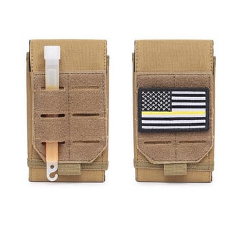 2022 Нова тактическа лазерна чанта за телефон Molle 5-инчови чанти за мобилен телефон Колан за кръста Военна чанта за мобилен телефон Универсални чанти за аксесоари