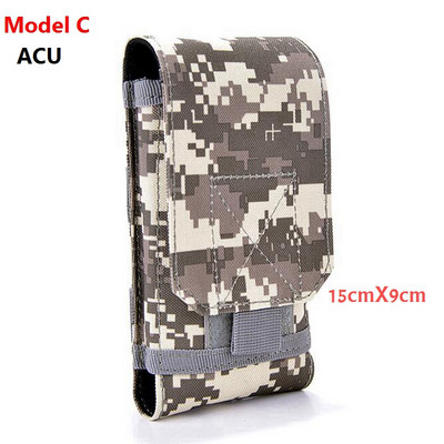 2022 m. Naujas Tactical Laser Molle telefono maišelis 5 colių mobiliojo telefono maišeliai juosmens diržas karinis mobiliojo telefono krepšys Universalūs aksesuarai