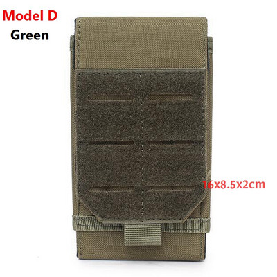 2022 m. Naujas Tactical Laser Molle telefono maišelis 5 colių mobiliojo telefono maišeliai juosmens diržas karinis mobiliojo telefono krepšys Universalūs aksesuarai