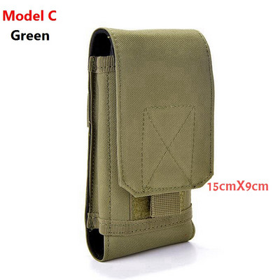 2022 m. Naujas Tactical Laser Molle telefono maišelis 5 colių mobiliojo telefono maišeliai juosmens diržas karinis mobiliojo telefono krepšys Universalūs aksesuarai