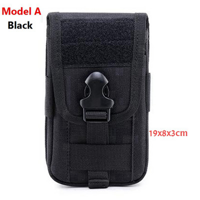 2022 m. Naujas Tactical Laser Molle telefono maišelis 5 colių mobiliojo telefono maišeliai juosmens diržas karinis mobiliojo telefono krepšys Universalūs aksesuarai