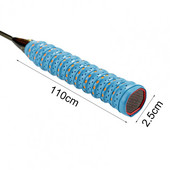 Reketi varrukas erksavärviline libisemisvastane tennisereet, kauakestev tennisereketi käepide libisemisvastane, ülekäepide, tennisereket