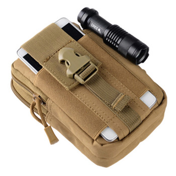 Molle Waist Pack Tactical Belt Pouch Men Спорт на открито Running Phone Holder Case Camo Hunting Outdoor Tool EDC Bag