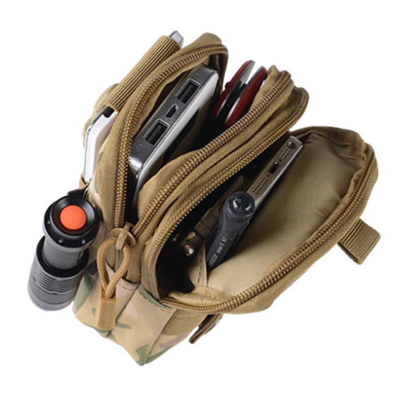 „Molle Waist Pack“ taktinis diržo maišelis, skirtas vyrams lauke sportuoti bėgimo telefono laikiklio dėklas Camo medžioklės lauko įrankių EDC krepšys