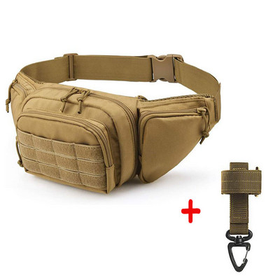 Taktikaline püstolkott rinnakorvi vööpakend Käsirelvakott Püstoli ümbris Relv Fanny pakk ajakirjakotiga, rihmaga pandlaga võtmehoidja