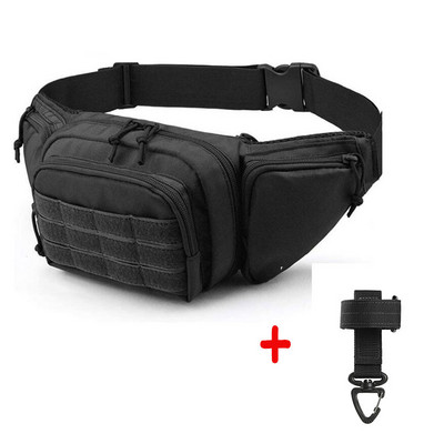 Taktikaline püstolkott rinnakorvi vööpakend Käsirelvakott Püstoli ümbris Relv Fanny pakk ajakirjakotiga, rihmaga pandlaga võtmehoidja
