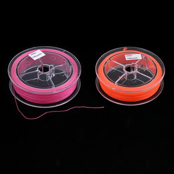 Fly Fishing Backing lb Multifilament Braided Line Μωβ/Πορτοκαλί