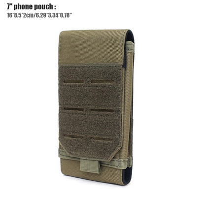 Universalus „Tactical Molle“ mobiliojo telefono dėklas, išmaniojo telefono dirželio komplektas.